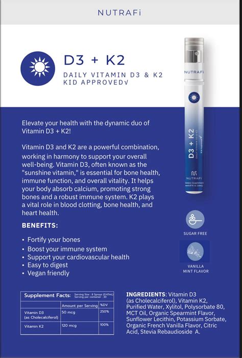 Nutrafi Vitamin D3 + K2